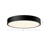 Alora - FM554015MB-5CCT - LED Flush Mount - Adelaide - Matte Black