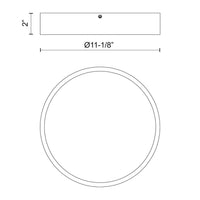 Alora - FM554011AG-5CCT - LED Flush Mount - Adelaide - Aged Gold