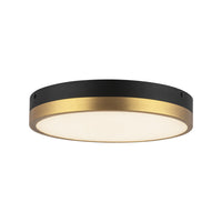Alora - FM554211AGMB-5CCT - LED Flush Mount - Adelaide - Aged Gold/Matte Black