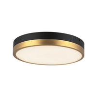 Alora - FM554211AGMB-5CCT - LED Flush Mount - Adelaide - Aged Gold/Matte Black