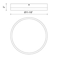 Alora - FM554211AGMB-5CCT - LED Flush Mount - Adelaide - Aged Gold/Matte Black