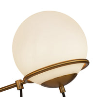 Alora - CH458632AGOP - Six Light Chandelier - Alba - Aged Gold/Opal Glass