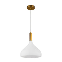 Alora - PD532312AGOP - One Light Pendant - Belleview - Aged Gold/Opal Glass