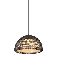 Alora - PD631416MBOP - One Light Pendant - Bondi - Matte Black/Opal
