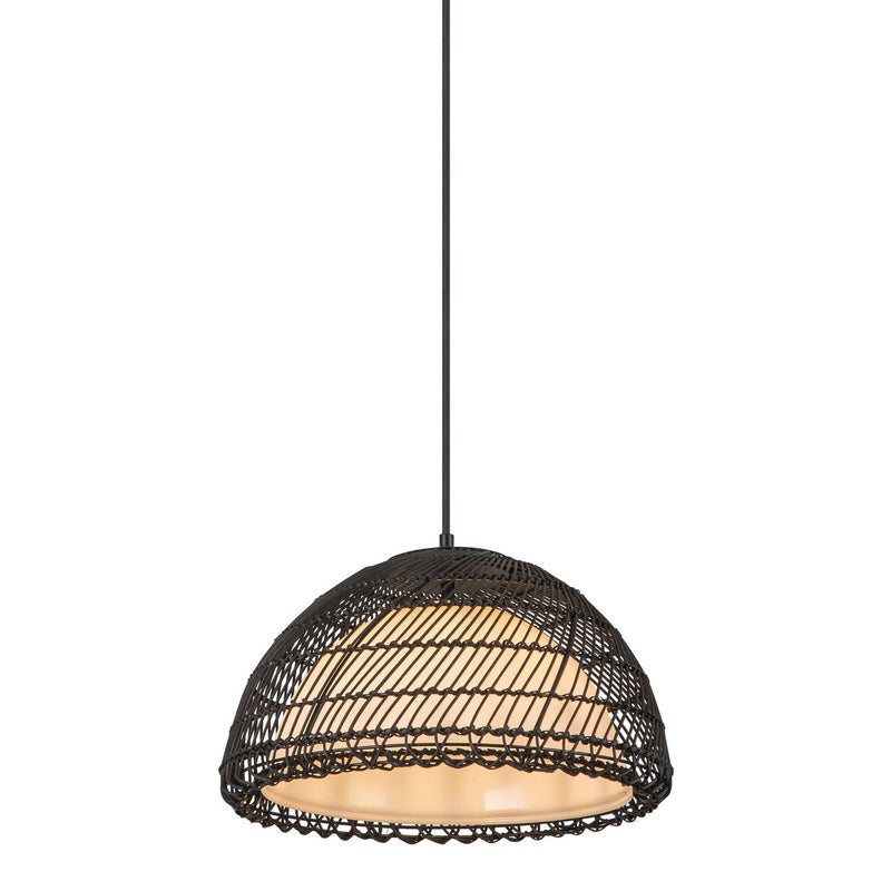 Alora - PD631416MBOP - One Light Pendant - Bondi - Matte Black/Opal