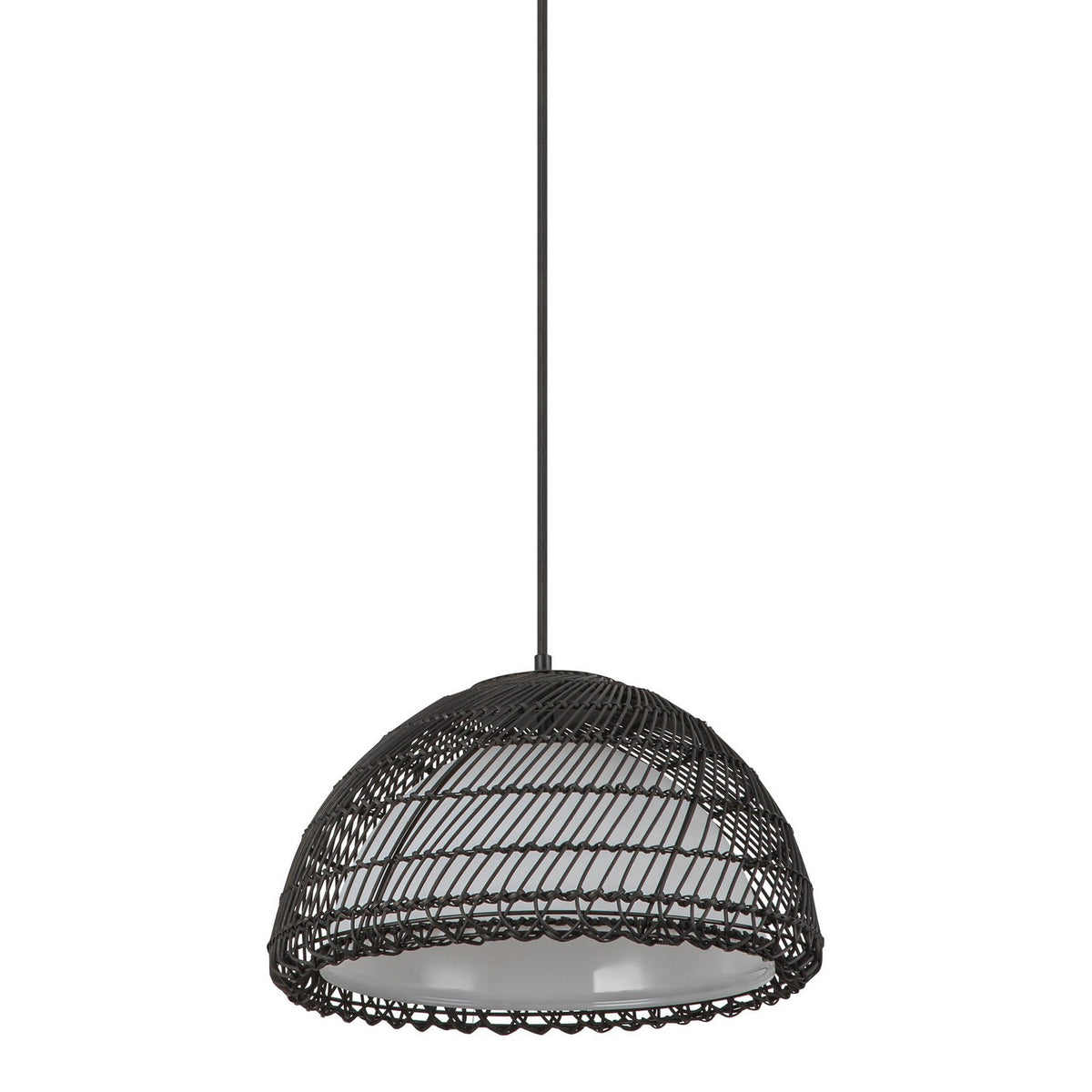 Alora - PD631416MBOP - One Light Pendant - Bondi - Matte Black/Opal