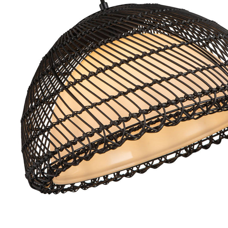 Alora - PD631416MBOP - One Light Pendant - Bondi - Matte Black/Opal