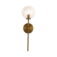 Alora - WV549101AGCL - One Light Wall Vanity - Cassia - Aged Brass/Clear Glass