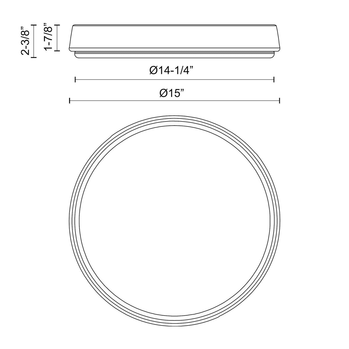Alora - FM503715MB-5CCT - LED Flush Mount - Laval - Matte Black