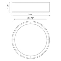 Alora - FM479016RB-5CCT - LED Flush Mount - Lyla - Rattan