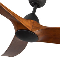 Kuzco Lighting - CF77860-MB/DW - 60"Ceiling Fan - Baylor - Matte Black/Dark Walnut