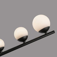 Kuzco Lighting - CH55524-BK/OP - LED Chandelier - Cypress - Black/Opal Glass
