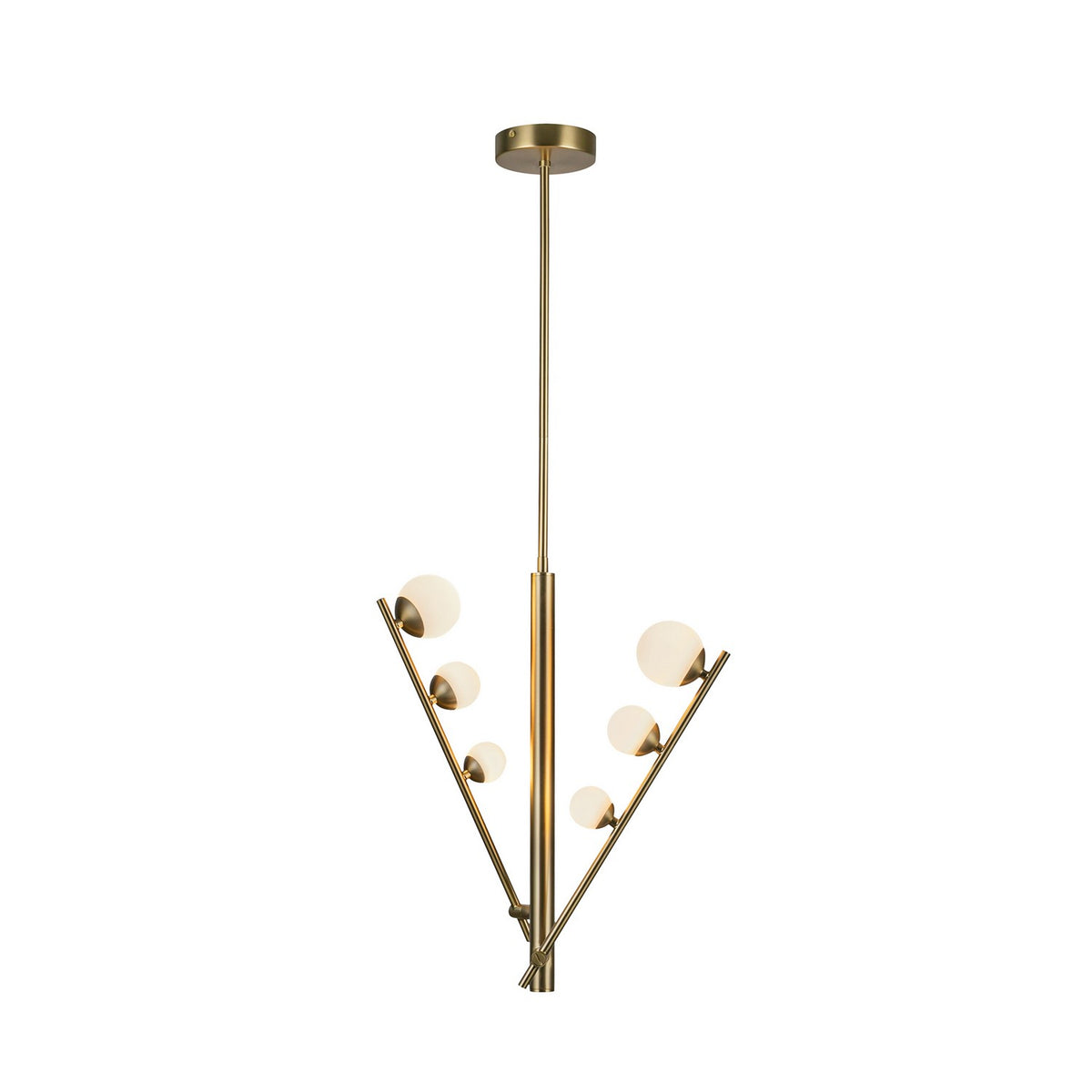 Kuzco Lighting - PD55520-BG/OP - LED Pendant - Cypress - Brushed Gold/Opal Glass