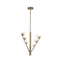Kuzco Lighting - PD55520-BG/OP - LED Pendant - Cypress - Brushed Gold/Opal Glass