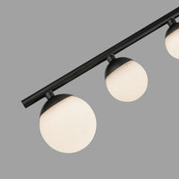 Kuzco Lighting - SF55525-BK/OP - LED Semi-Flush Mount - Cypress - Black/Opal Glass