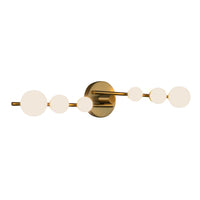 Kuzco Lighting - VL55529-BG/OP - LED Vanity - Cypress - Brushed Gold/Opal Glass