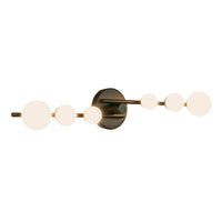Kuzco Lighting - VL55529-BK/OP - LED Vanity - Cypress - Black/Opal Glass