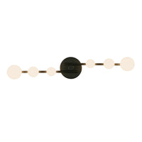 Kuzco Lighting - VL55529-BK/OP - LED Vanity - Cypress - Black/Opal Glass