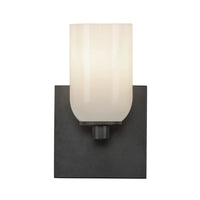 Kuzco Lighting - WS57704-BK/GO - One Light Wall Sconce - Nola - Black/Glossy Opal Glass