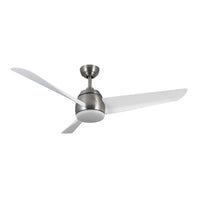 Kuzco Lighting - CF91954-BN/WH - 54"Ceiling Fan - Thalia - Brushed Nickel/Matte White