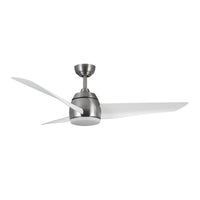 Kuzco Lighting - CF91954-BN/WH - 54"Ceiling Fan - Thalia - Brushed Nickel/Matte White