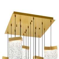 CWI Lighting - 1587P24-17-624 - LED Chandelier - Lava - Brass
