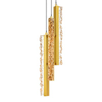 CWI Lighting - 1588P6-3-624 - LED Mini Pendant - Stagger - Brass