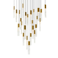 CWI Lighting - 1589P28-25-624 - LED Chandelier - Greta - Brass