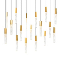 CWI Lighting - 1589P48-17-624-RC - LED Chandelier - Greta - Brass