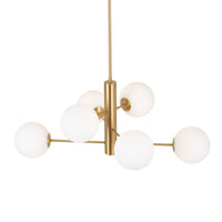 Artcraft - AC11765BR - Six Light Chandelier - Aurelia - Brass
