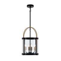 Artcraft - AC11514BB - Four Light Pendant - Bonita - Black and Brushed Brass