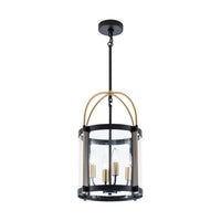 Artcraft - AC11514BB - Four Light Pendant - Bonita - Black and Brushed Brass