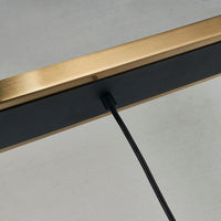 Artcraft - AC11874AM - Four Light Island/Pool Table - Gem - Black and Brushed Brass