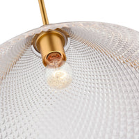 Artcraft - AC11911BR - One Light Pendant - Baltic - Brass and black