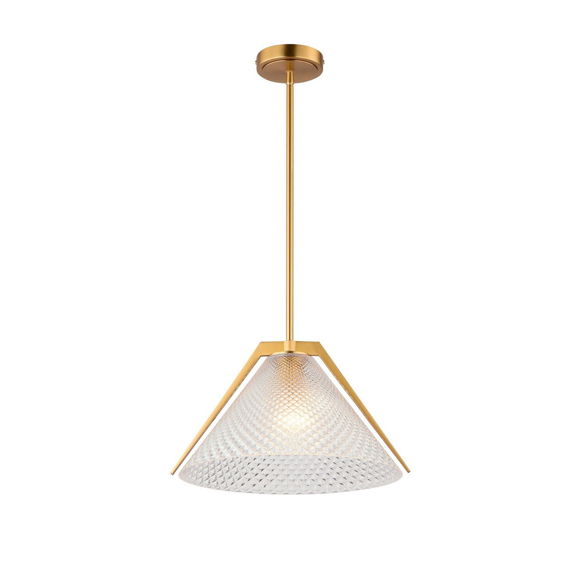 Artcraft - AC11911BR - One Light Pendant - Baltic - Brass and black
