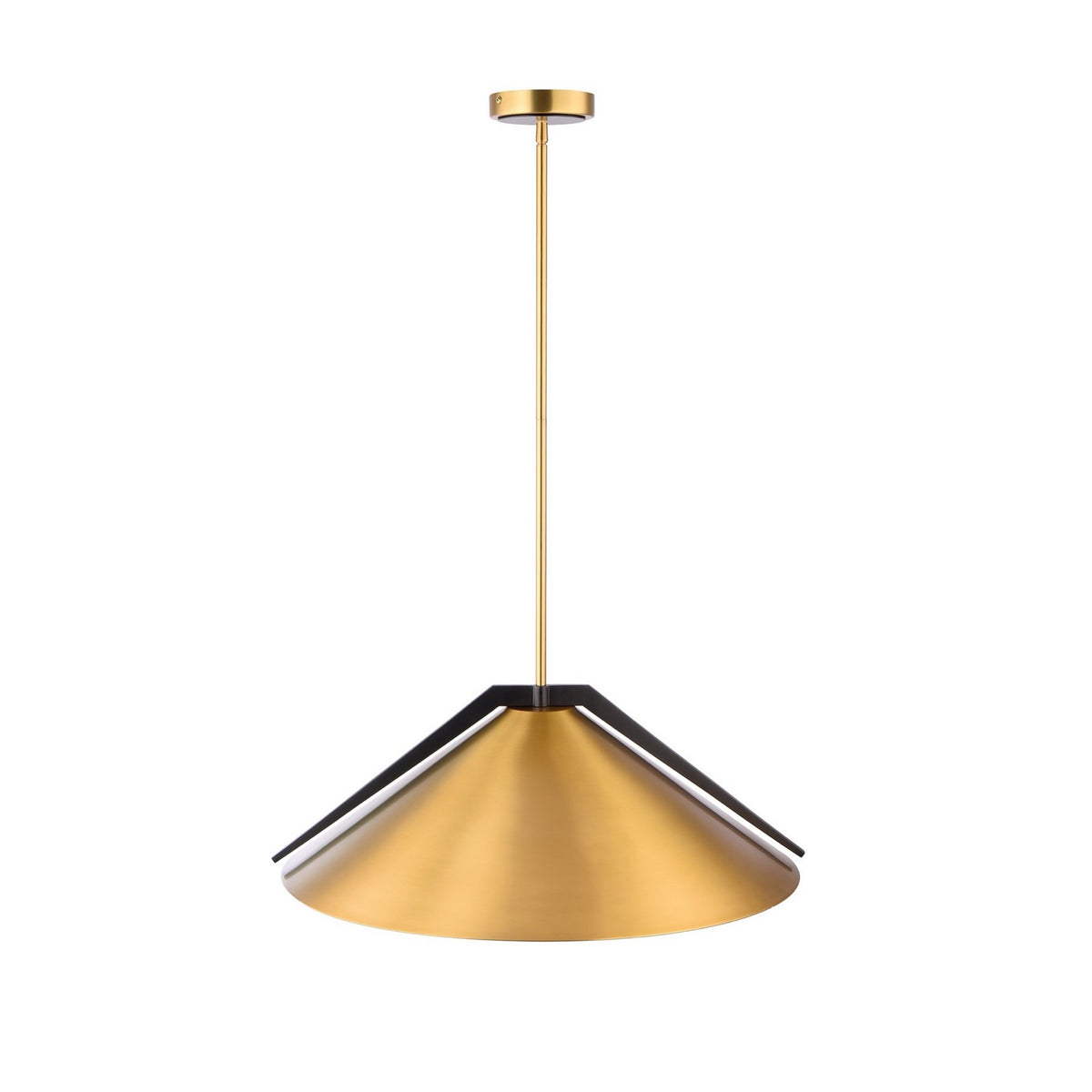 Artcraft - AC11914BR - Three Light Pendant - Baltic - Brass and black