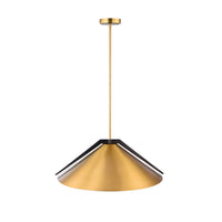 Artcraft - AC11914BR - Three Light Pendant - Baltic - Brass and black