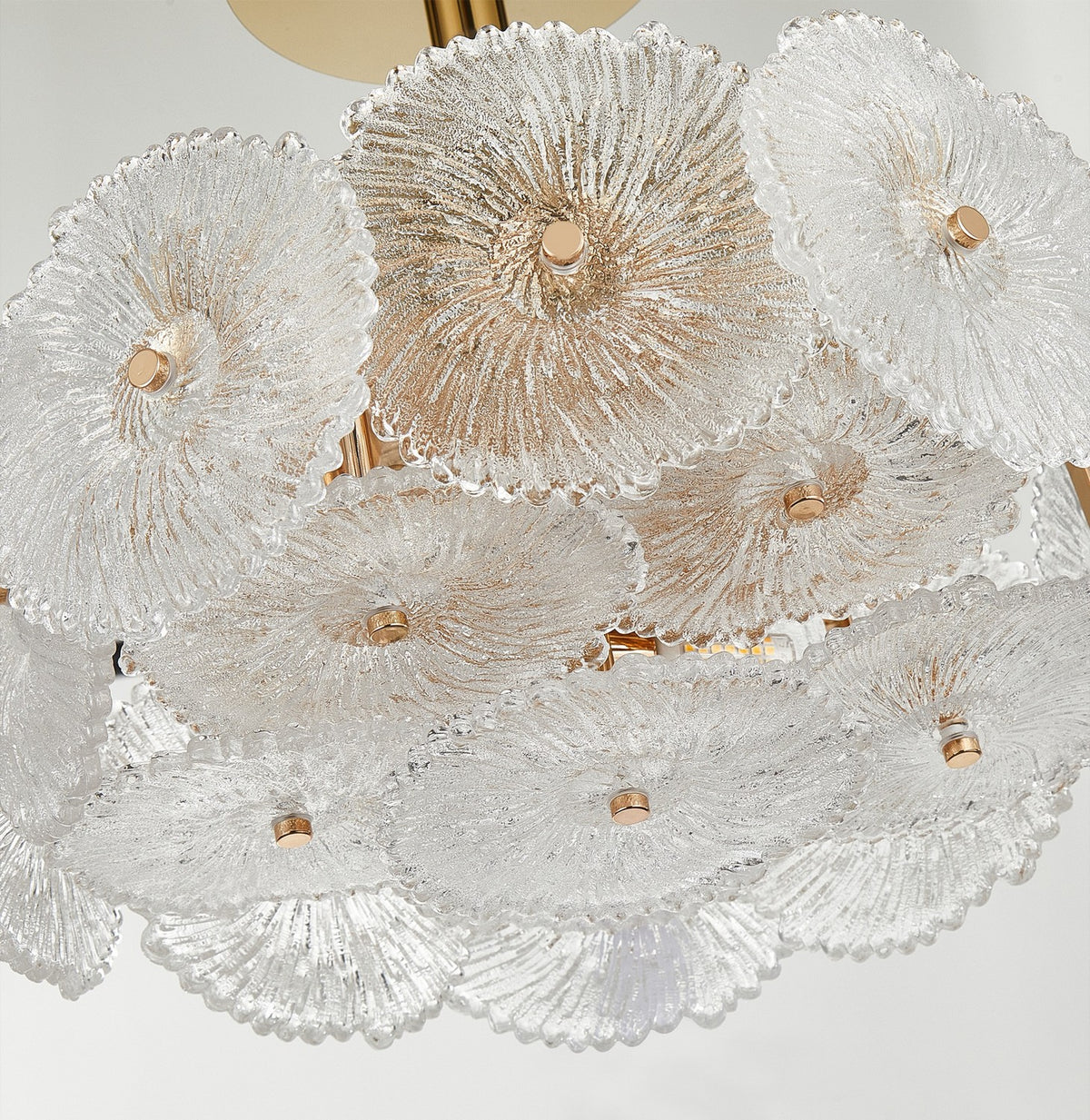 Artcraft - AC11965BR - Six Light Semi-Flush Mount - Bloom - Brass