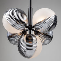 Artcraft - AC11885BK - Five Light Pendant - Bolla - Black