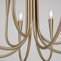 Artcraft - AC11929BR - Nine Light Chandelier - Bronte - Brass