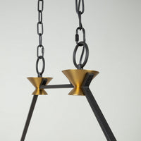 Artcraft - AC11980BB - Ten Light Island/Pool Table - Notting Hill - Black and Brushed Brass