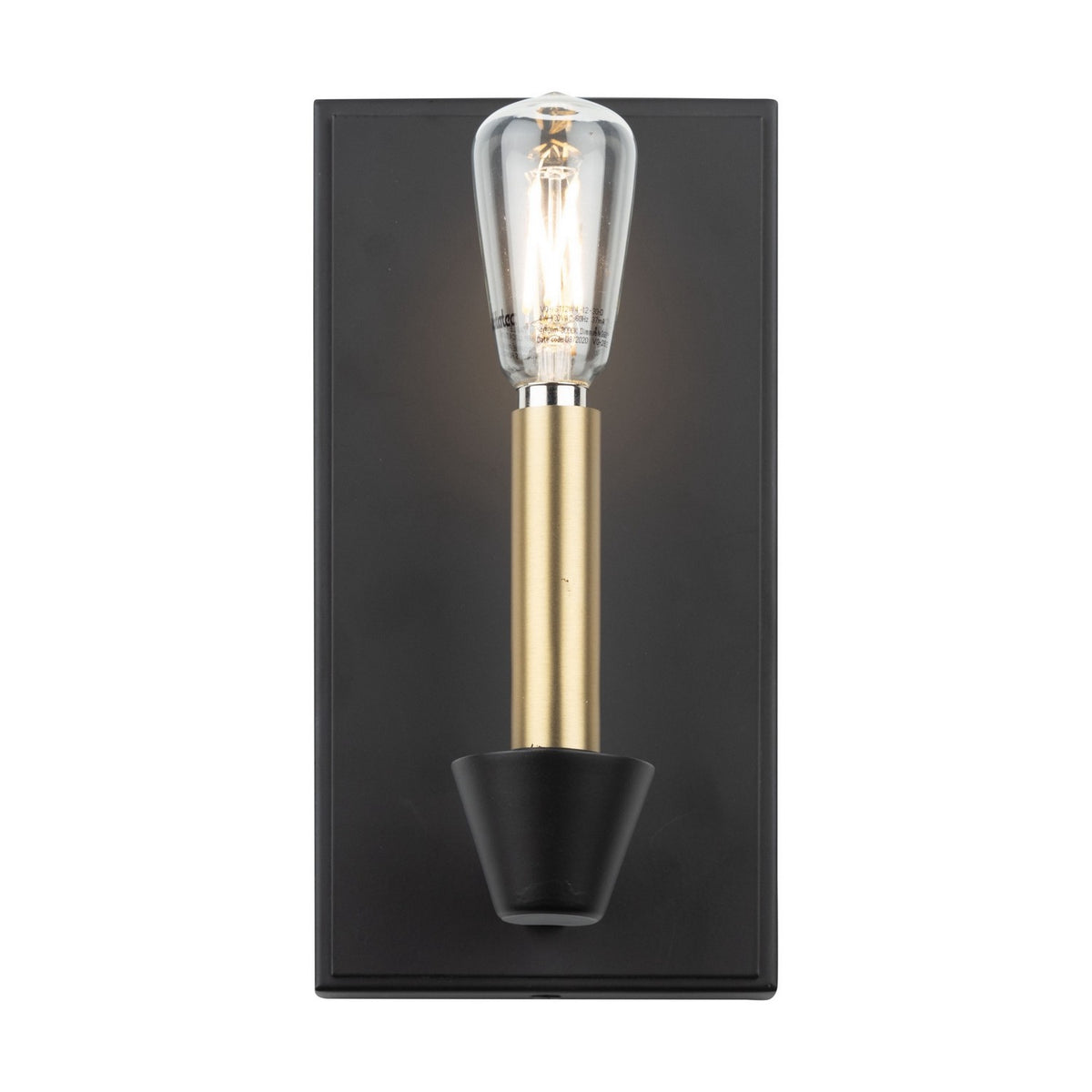 Artcraft - AC11981BB - One Light Wall Sconce - Notting Hill - Black and Brushed Brass