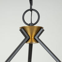 Artcraft - AC11986BB - Six Light Chandelier - Notting Hill - Black and Brushed Brass