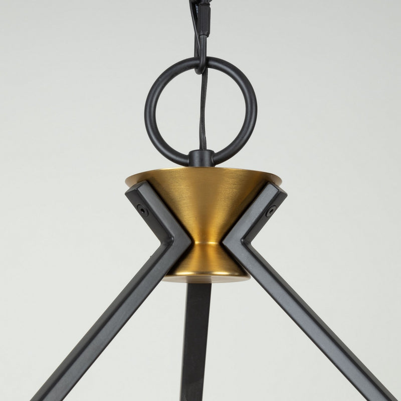 Artcraft - AC11986BB - Six Light Chandelier - Notting Hill - Black and Brushed Brass