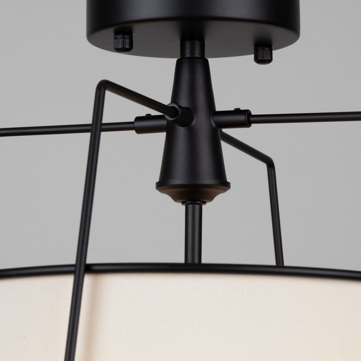 Artcraft - SC13362BK - Three Light Semi-Flush Mount - Pullman - Black