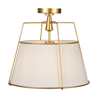 Artcraft - SC13362BR - Three Light Semi-Flush Mount - Pullman - Brass