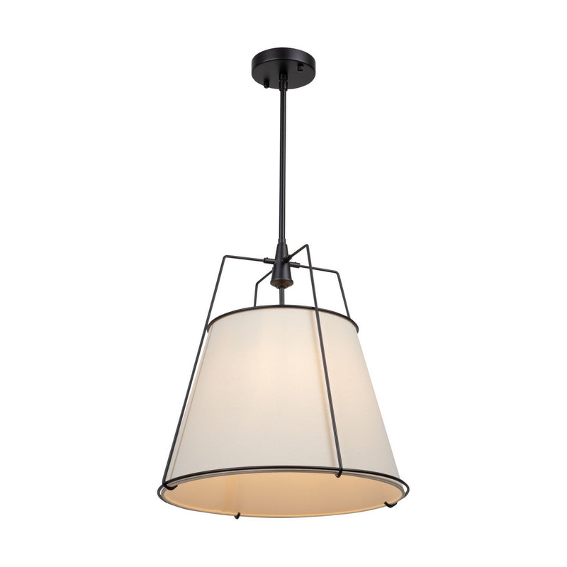 Artcraft - SC13363BK - Three Light Pendant - Pullman - Black