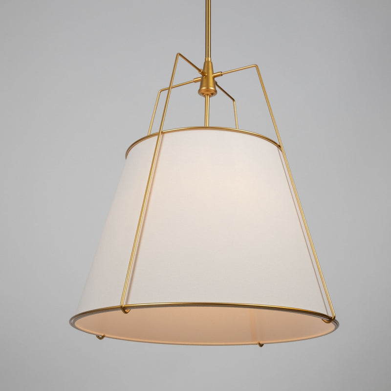 Artcraft - SC13364BR - Four Light Pendant - Pullman - Brass