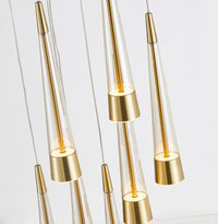 Artcraft - AC6829BR - LED Chandelier - Sunnyvale - Brass