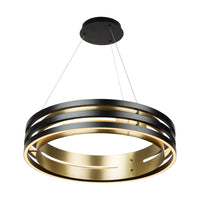 Artcraft - AC6751BB - LED Chandelier - Toledo - Black and Brushed Brass